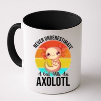 Never Underestimate A Girl With An Axolotl Mug