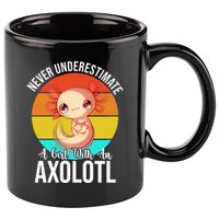 Never Underestimate A Girl With An Axolotl 11oz C Handle Ceramic Mug