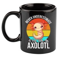 Never Underestimate A Girl With An Axolotl 11oz C Handle Ceramic Mug