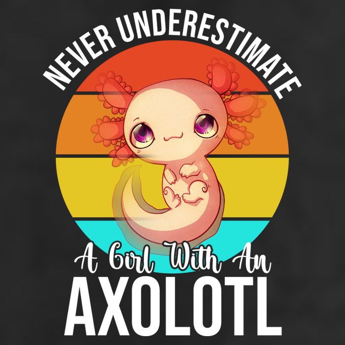 Never Underestimate A Girl With An Axolotl Golf Towel