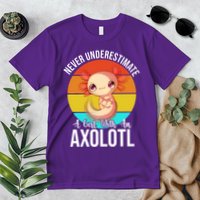 Never Underestimate A Girl With An Axolotl Premium T-Shirt