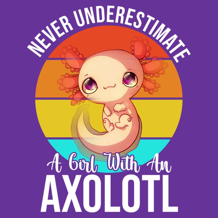 Never Underestimate A Girl With An Axolotl Baby Bodysuit