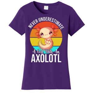 Never Underestimate A Girl With An Axolotl Women's T-Shirt