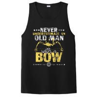 Never Underestimate An Old Man With A Bow Archery Archer PosiCharge Competitor Tank