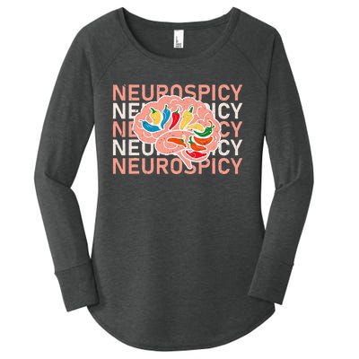 Neurospicy Universe Adhd Autism Awareness And Acceptance Women's Perfect Tri Tunic Long Sleeve Shirt