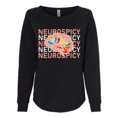 Neurospicy Universe Adhd Autism Awareness And Acceptance Womens California Wash Sweatshirt