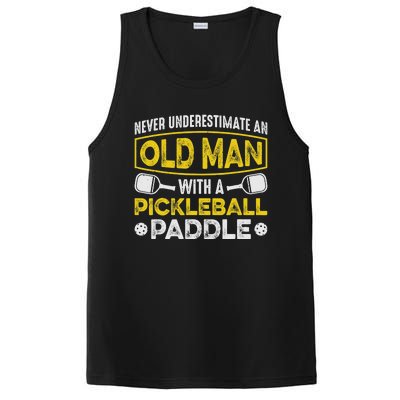 Never Underestimate an Old Man With a Pickleball Paddle PosiCharge Competitor Tank