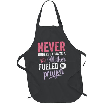 Never Underestimate A Mother Fueled By Prayer Christian Mothers Day Apron