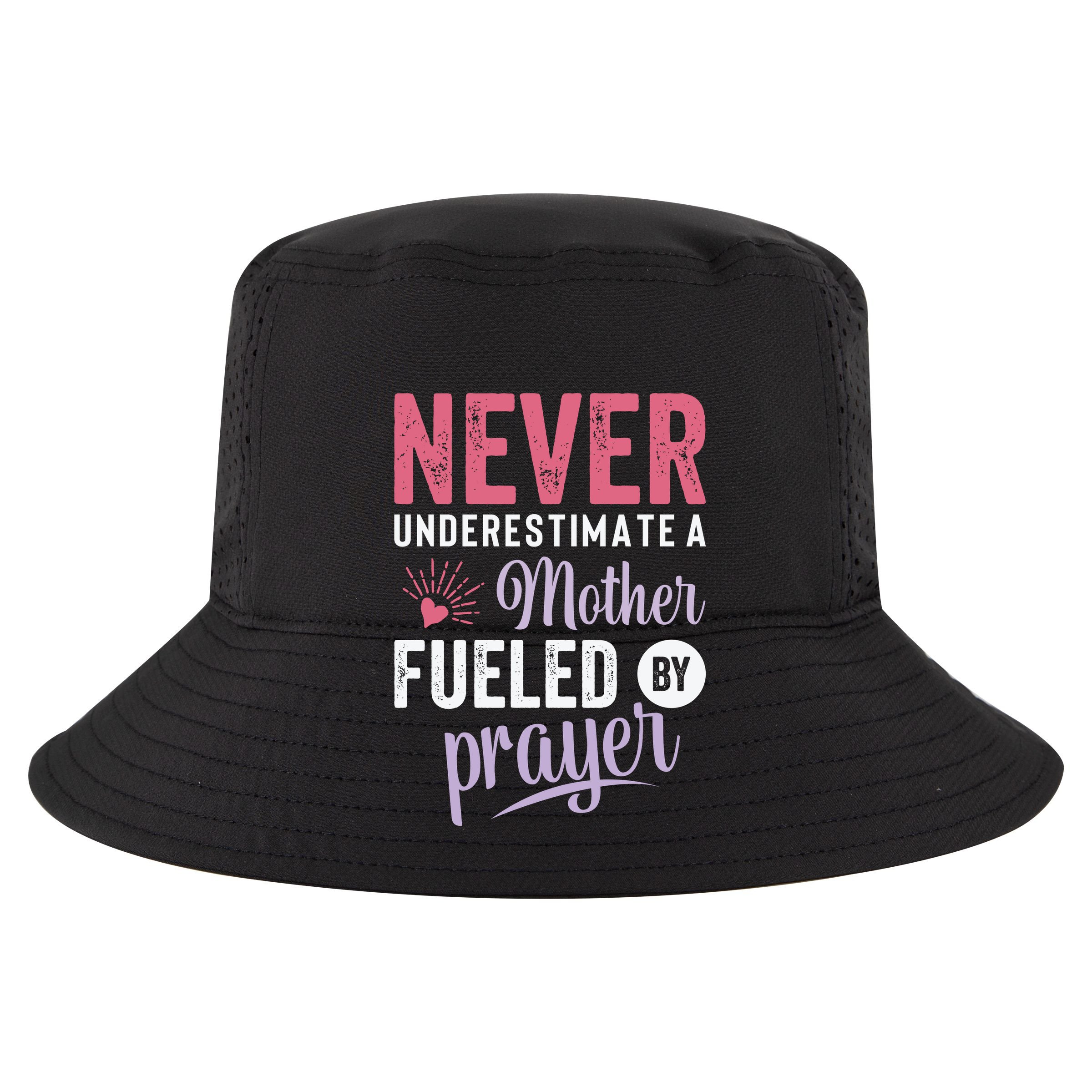 Never Underestimate A Mother Fueled By Prayer Christian Mothers Day Vector Backpack
