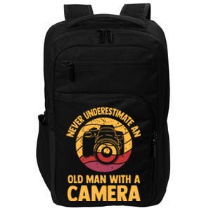 Never Underestimate An Old Man With A Camera Photography Impact Tech Backpack