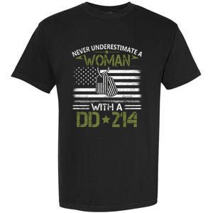 Never Underestimate An Old Man Who Has A DD214 Alumni Garment-Dyed Heavyweight T-Shirt