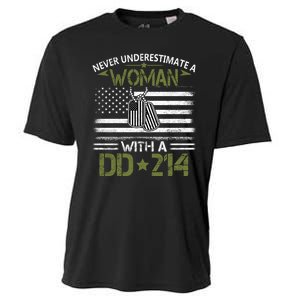 Never Underestimate An Old Man Who Has A DD214 Alumni Cooling Performance Crew T-Shirt