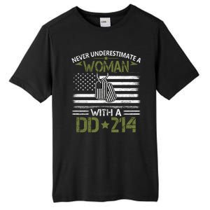 Never Underestimate An Old Man Who Has A DD214 Alumni Tall Fusion ChromaSoft Performance T-Shirt