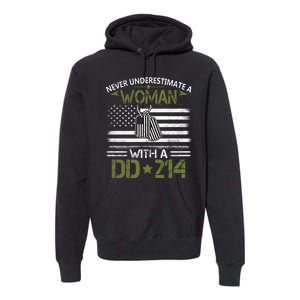 Never Underestimate An Old Man Who Has A DD214 Alumni Premium Hoodie