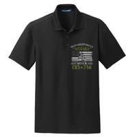 Never Underestimate An Old Man Who Has A DD214 Alumni Dry Zone Grid Polo