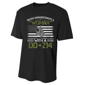 Never Underestimate An Old Man Who Has A DD214 Alumni Performance Sprint T-Shirt