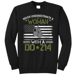 Never Underestimate An Old Man Who Has A DD214 Alumni Tall Sweatshirt