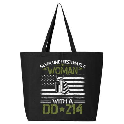 Never Underestimate An Old Man Who Has A DD214 Alumni 25L Jumbo Tote