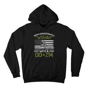 Never Underestimate An Old Man Who Has A DD214 Alumni Tall Hoodie