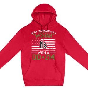 Never Underestimate An Old Man Who Has A DD214 Alumni Premium Pullover Hoodie