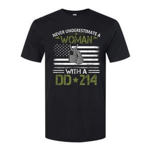 Never Underestimate An Old Man Who Has A DD214 Alumni Softstyle CVC T-Shirt