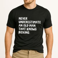 Never Underestimate An Old Man That Knows Boxing Cooling Performance Crew T-Shirt
