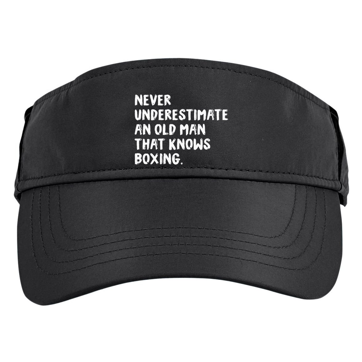 Never Underestimate An Old Man That Knows Boxing Adult Drive Performance Visor