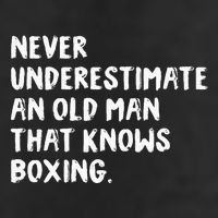 Never Underestimate An Old Man That Knows Boxing Golf Towel