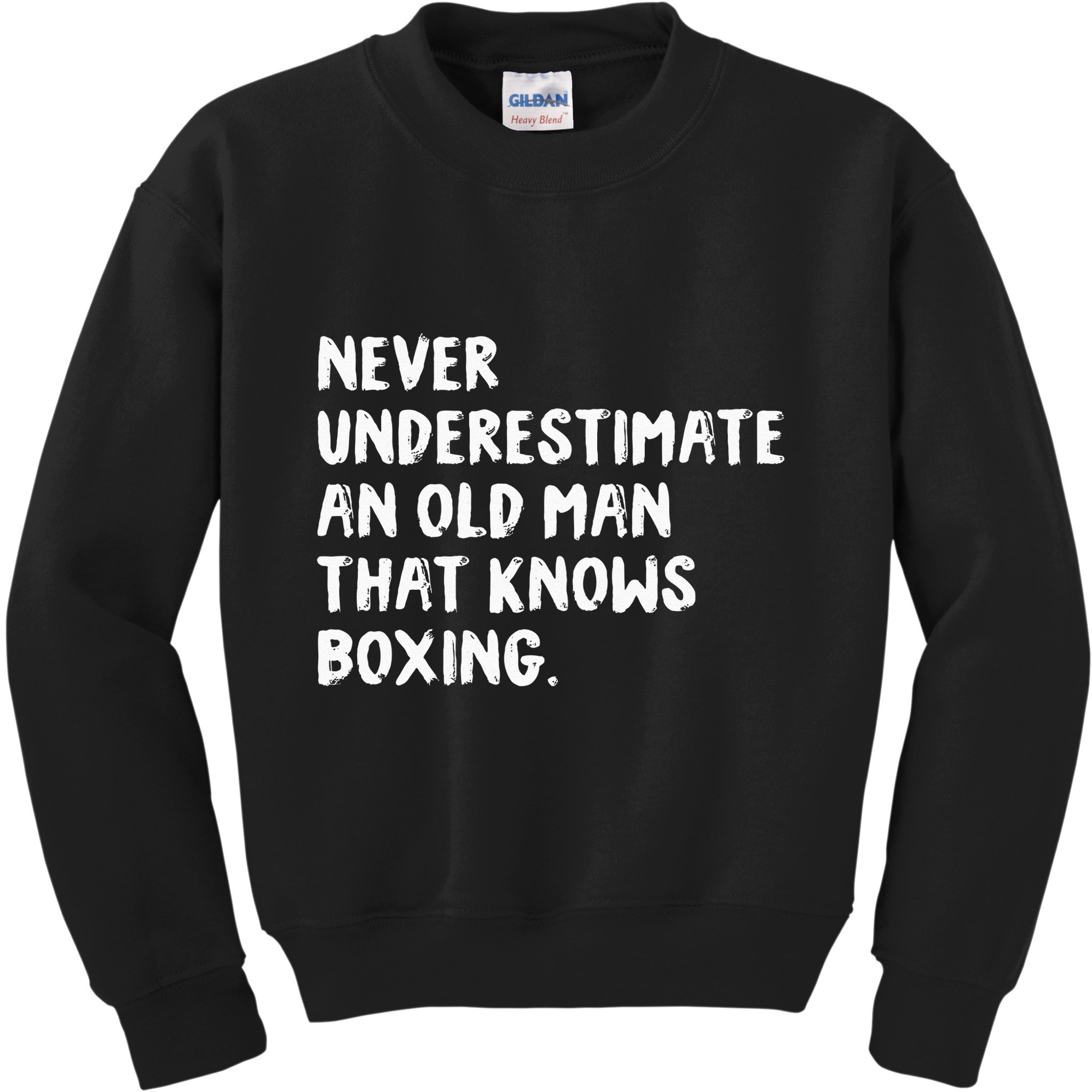 Never Underestimate An Old Man That Knows Boxing Kids Sweatshirt