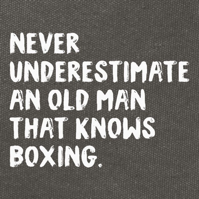 Never Underestimate An Old Man That Knows Boxing Cotton Canvas Backpack