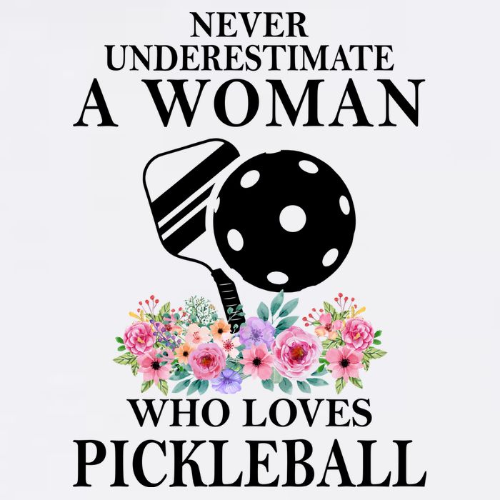 NEVER UNDERESTIMATE A WOMAN PICKLEBALL LQT Cooling Performance Crew T-Shirt