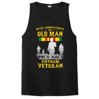 Never Underestimate An Old Man Vietnam Veteran Gift PosiCharge Competitor Tank