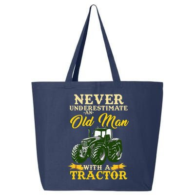 Never Underestimate An Old Man With A Tractor 25L Jumbo Tote