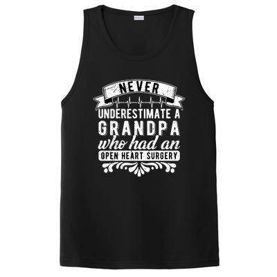 Never Underestimate A Grandpa Who Had A Open Heart Surgery Cute Gift PosiCharge Competitor Tank