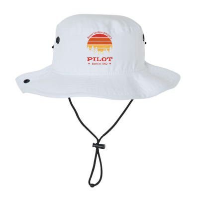 Never Underestimate A Pilot Born In 1962 Bucket Hat