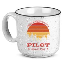 Never Underestimate A Pilot Born In 1962 15oz Campfire Ceramic Mug