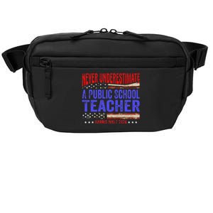 Never Underestimate A Public School Teacher Harris Waltz Crossbody Pack