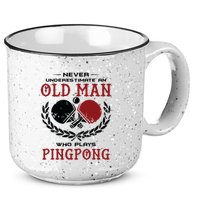 Never Underestimate An Old Man Who Plays Ping Pong 15oz Campfire Ceramic Mug