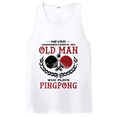 Never Underestimate An Old Man Who Plays Ping Pong PosiCharge Competitor Tank