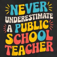 Never Underestimate A Public School Teacher Walz Harris 2024 Adult Drive Performance Visor