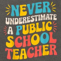 Never Underestimate A Public School Teacher Walz Harris 2024 Cotton Canvas Backpack