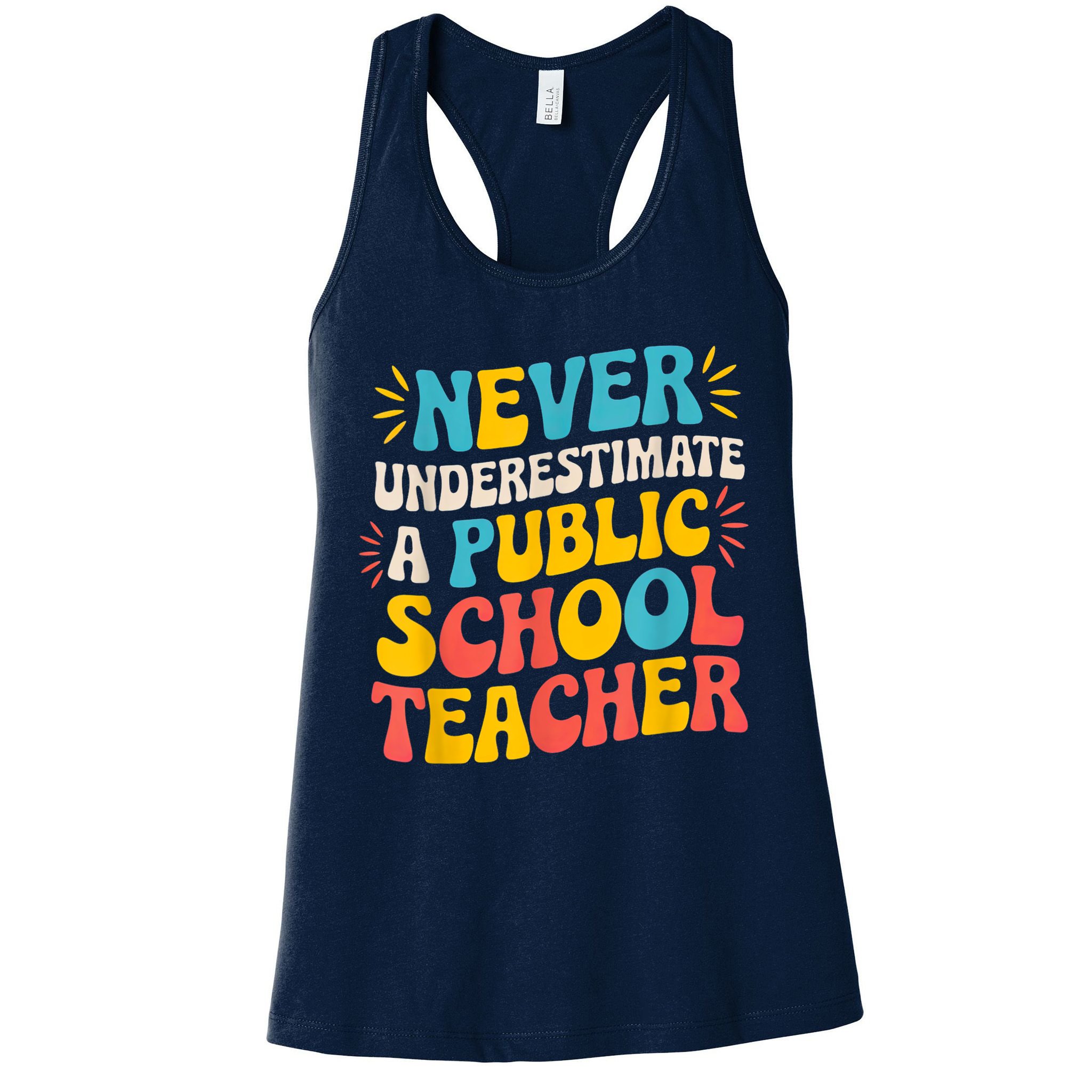 Never Underestimate A Public School Teacher Walz Harris 2024 Womens Tank Top