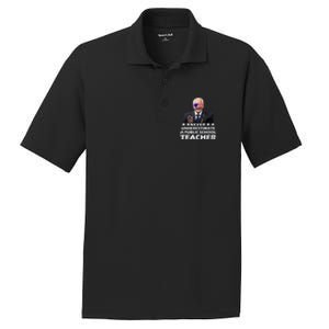 Never Underestimate A Public School Teacher Walz Harris 2024 PosiCharge RacerMesh Polo