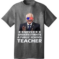 Never Underestimate A Public School Teacher Walz Harris 2024 T-Shirt