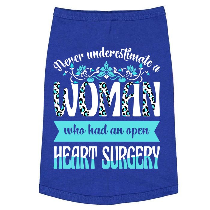 Never Underestimate A Who Had An Open Heart Surgery Gift Doggie Tank