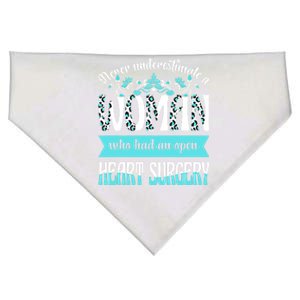 Never Underestimate A Who Had An Open Heart Surgery Gift USA-Made Doggie Bandana