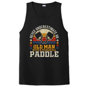 Never Underestimate An Old Man With A Pickleball Paddle PosiCharge Competitor Tank