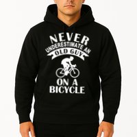 Never Underestimate An Old Guy On A Bicycle Hoodie