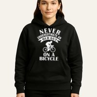 Never Underestimate An Old Guy On A Bicycle Hoodie