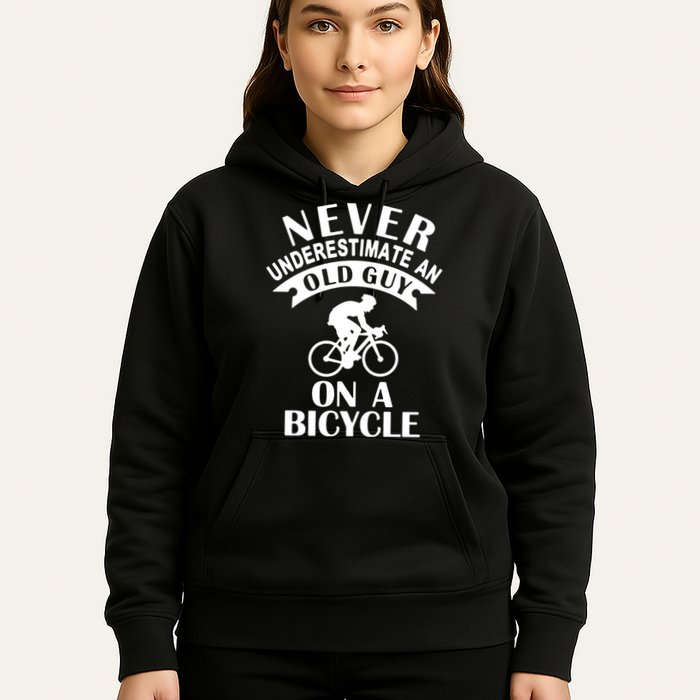 Never Underestimate An Old Guy On A Bicycle Hoodie